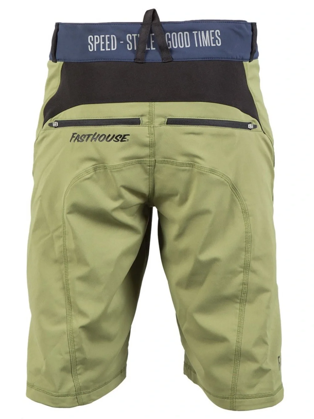 Fasthouse Crossline Riding Short Olive/Navy Blue w/ Cool Dry Technology Men’s 28